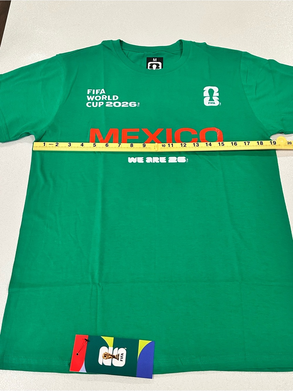 FIFA World Cup 2026 Authentic Mexico Green T-Shirt, Size Medium - Picture 7 of 10